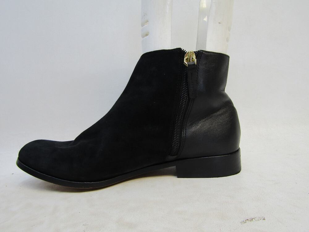 Louise Et Cie Womens Size 7 M Black Suede Zip Ankle Fashion Boots Bootie